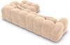Samtstoff Ecksofa Monteverde L Form - Samtstoff - beige - Rechts Bild 4