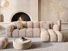 Samtstoff Ecksofa Monteverde L Form - Samtstoff - beige - Rechts Bild 2
