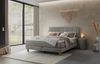 Reina Boxspringbett grau Eiche MassivholzPolyester 214cm x 163cm x 115cm Bild 2