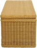 Krines Home Truhe Wäschetruhe mit Deckel Natur Rattan Truhe Aufbewahrung Rattantruhe (Wäschebox), mit herausnehmbarem Stoffinlett Truhenbank 80x40x40cm Bild 4