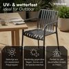 STEELSØN 'Pincoya' Gartenstuhl, anthrazit, Kunststoff, wetterfest und UV-beständig, Balkonstuhl stapelbar, bis 120 kg belastbar, 4er Set Bild 2