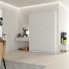 SMARTBett Schrankbett Wandklappbett 100/ 140/ 160x200 cm Weiß mit Gasdruckfedern, zwei Klickgurte Bild 2
