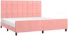 vidaXL Bettgestell mit Kopfteil Rosa 200x200 cm Samt, Härtegrad: H2 [3125780] Bild 3
