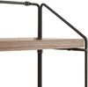 Wandregal Bømlo Schwarz / Walnuss-Optik [en. casa] Bild 4