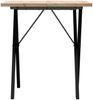 vidaXL Esstisch X-Gestell 70x70x75,5cm Massivholz Kiefer und Stahl 3282759 Bild 4