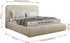 Bett mit Stauraum Polsterbett BENEA CLASSIC, Doppelbett mit Lattenrost Gepolstertes Kopfteil Gasdruckfeder Schlafzimmerbett Foam Matratze - 140 x 200 cm - Beige Velvet - MIRO LUX Bild 4