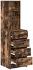 Hochboard, BuffetSchrank, Büroschrank Räuchereiche 40 x 41 x 135 cm Holzwerkstoff Bild 3