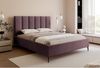 Selsey 'Masego' Polsterbett mit Bettkasten, Veloursbezug und Metallbeinen, Violett, 140x200 cm Bild 3