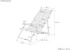 Deckchair blau Liegestuhl klappbare Sonnenliege Gartenliege Holz Strandstuhl Gartenmöbel 10-307 KD Bild 4