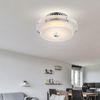 LED Deckenleuchte, Chrom, Glas, rund, 10,5x20cm Bild 5