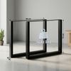 CLP 2er Set Tischbeine Ilkan für DIY-Esstisch Metall pulverbeschichtet bis 400 kg,schwarz 90 cm Bild 2