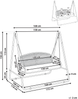 Hollywoodschaukel NORCIA Metall Beige Bild 2