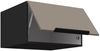 Küchen Aufsatzschrank 60 cm ARIA Sandgrau ultra matt + Schwarz matt, hochwertige Fronten mit Anti Fingerprint Beschichtung Küchenzeile Küchenblock Bild 3