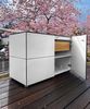 Outdoor Sideboard ‘@win L120’ aus wetterfestem HPL in weiß, 120 x 85 x 50 cm (BxHxT), mit breiter Schublade Bild 2