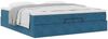 vidaXL Ottoman-Bett mit Matratzen Dunkelblau 200x200 cm Samt 3311211 Bild 5