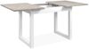 Finori Houston 80B Auszugstisch, Dekor Sandstein / weiß | Auszugstisch für Esszimmer | Maß: B x H x T ca. 120-160 x 75 x 80 cm | Zeitlos & Praktischer Auszugstisch - ausziehbar von 120 cm auf 160 cm (1 Einlegeplatte á 40 cm) Bild 5