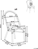 Gartenstuhl 4er Set RIFREDDO Polyrattan Grau Bild 2