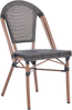 Gartenstuhl 4er Set RIFREDDO Polyrattan Grau Bild 4