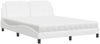 vidaXL Bett mit Matratze "Zadar" Weiß 160x200 cm Kunstleder 3208874 Bild 2