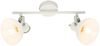 Wand- Deckenlampe, Glas, weiß, Chrom, schwenkbar, L 35 cm Bild 3