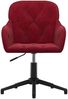 vidaXL Bürostuhl Drehbar Weinrot Samt 344861 Bild 3