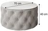 Lookway Couchtisch CHESTERFIELD 70 cm runder gepolsterter couchtisch Bild 3