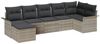 vidaXL Gartensofa-set mit Kissen 7 pcs Hellgrau Poly-Rattan 3345452 Bild 2