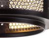 LED Deckenlampe Schlafzimmerleuchte, Gitterschirm gold schwarz Bild 4