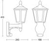 Steinel Sensor-Außenleuchte L 15 S schwarz, mit 180°-Infrarot-Bewegungsmelder, Klassische Wandleuchte, E27-Fassung, max. 60 W Bild 3
