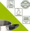 Level One Topf Kochtopf 24 cm Induktion, Edelstahl unbeschichtet | 13,5 cm hoher Rand, 5 Liter Volumen | spülmaschinengeeignet, für alle herdarten geeignet Bild 2