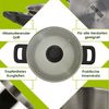 Level One Topf Kochtopf 24 cm Induktion, Edelstahl unbeschichtet | 13,5 cm hoher Rand, 5 Liter Volumen | spülmaschinengeeignet, für alle herdarten geeignet Bild 3
