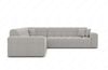 Ecksofa Ibiza Stoff – Modern & Bequem - Strukturstoff - Hellgrau Bild 3