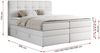 Boxspringbett, Polsterbett, Bett, Schlafzimmer - ERNI-KING - 200x200cm - Weiß Kunstleder - H4 Bild 5