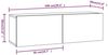 vidaXL 3-tlg. TV-Schrank-Set Grau Sonoma Holzwerkstoff 3114484 Bild 2