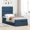 vidaXL Ottomane Bett mit Matratze & LEDs Blau 90x200 cm Stoff 3314064 Bild 4