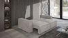 Sofa 3-Sitzer mit Schlaffunktion VAJANA Stoff Tilia Hellgrau Bild 4