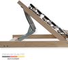 Ergonomisches Lattenrost 180x200 (2x 90x200), 7-Zonen Lattenrahmen Buche, 28 Federleisten, Kopfteil verstellbar, bis 150 kg, Made in Germany Bild 2