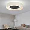 LED Deckenleuchte, Textil, Metall, weiß, beige, D 60 cm Bild 3