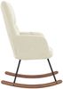 vidaXL Schaukelstuhl Samt Creme 328148 Bild 4