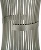 Dmora Wohnzimmertisch Merli, Niedriger Wohnzimmertisch, Kaffeeregal, Couchtisch für Sofa, Silber, 50x50 h100 cm Bild 5
