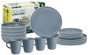 BRUNNER Geschirr-Set Melamin Geschirr Set Lunch Box Dolomit, Melamin, Resylin, Stone Touch Camping Teller 16tlg Bild 2