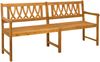 vidaXL Bank Outdoor Natur 180 x 55,5 x 90 cm Massivholz Akazie 42028084 Bild 2