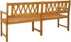 vidaXL Bank Outdoor Natur 180 x 55,5 x 90 cm Massivholz Akazie 42028084 Bild 5
