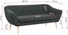 Sofa, Skandinavischer Stil, Holzbeine - PIRS - 3 Sitzer - Dunkelgrau - Stoff Bild 3