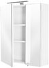 Spiegelschrank, weiß, Beleuchtung, B x H x T 60 x 68 x 16 cm Bild 4