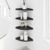 vidaXL Schwebendes Regal mit Regal 4 pcs Schwarz 24 x 24 x 2 cm 8004099 Bild 4