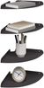 vidaXL Schwebendes Regal mit Regal 4 pcs Schwarz 24 x 24 x 2 cm 8004099 Bild 3