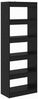 vidaXL Bücherregal Schwarz Eichen-Optik 60 x 30 x 166 cm Holzwerkstoff 880461 Bild 2