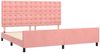 vidaXL Bettgestell mit Kopfteil Rosa 200x200 cm Samt 3126024 Bild 4