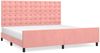 vidaXL Bettgestell mit Kopfteil Rosa 200x200 cm Samt 3126024 Bild 2